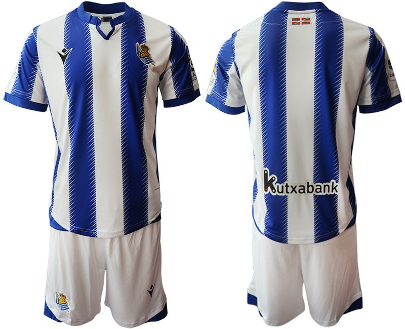 Men 2019-2020 club Real Sociedad home blue Soccer Jerseys->other club jersey->Soccer Club Jersey